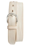 Our Legacy Leather Belt In Neutral