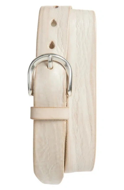 Our Legacy Leather Belt In Neutral