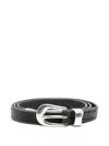 Our Legacy Leather Belt In Black