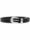 Our Legacy Leather Belt In Black