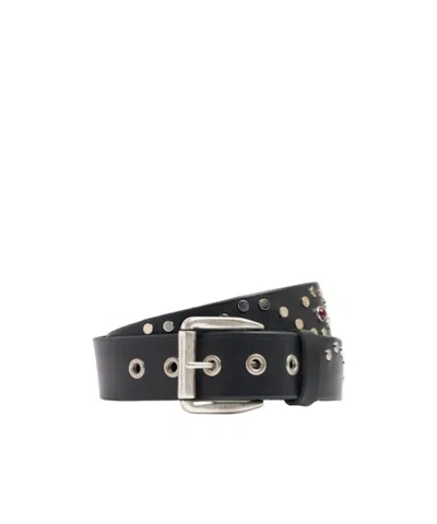 Our Legacy Leather Belt In Black