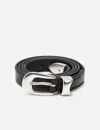 Our Legacy Leather Belt In Black