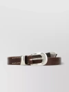 OUR LEGACY LEATHER BELT WITH ADJUSTABLE FIT AND POINTED TIP
