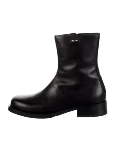 Pre-owned Our Legacy Leather Boots In Black