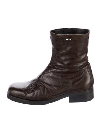 Pre-owned Our Legacy Leather Boots In Brown