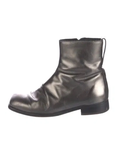 Pre-owned Our Legacy Leather Boots In Gray