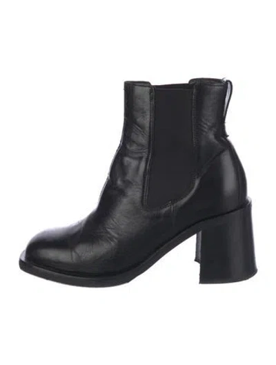 Pre-owned Our Legacy Leather Chelsea Boots In Black