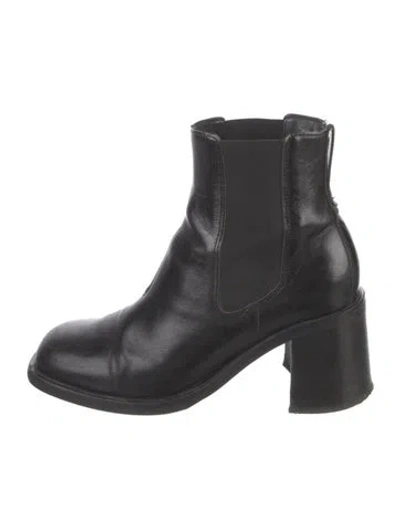 Pre-owned Our Legacy Leather Chelsea Boots In Black