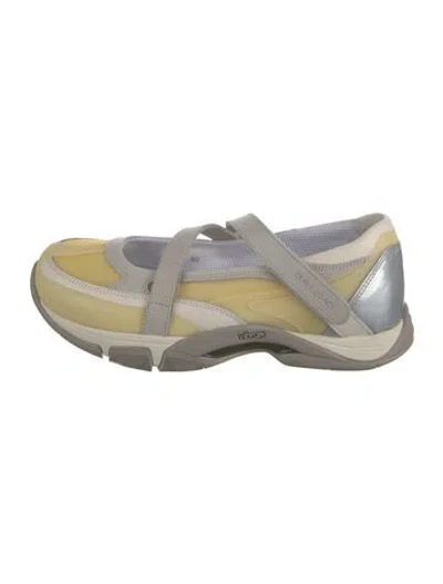 Pre-owned Our Legacy Leather Colorblock Pattern Sneakers In Neutral