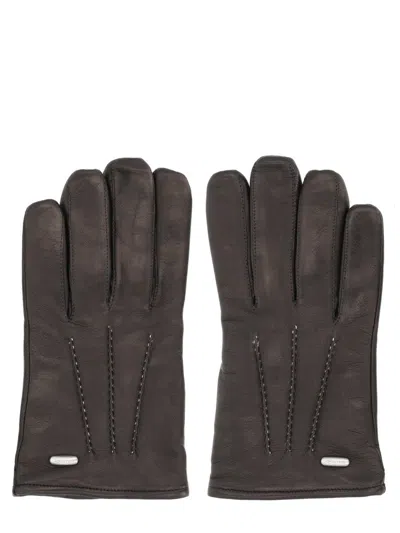 Our Legacy Leather Gloves In Black