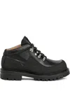 Our Legacy Leather Lace-up Boots In Black
