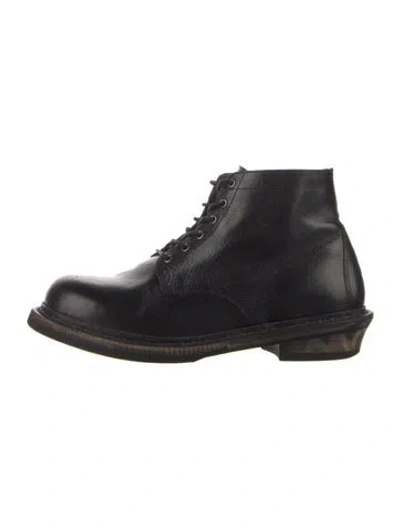 Pre-owned Our Legacy Leather Lace-up Boots In Blue