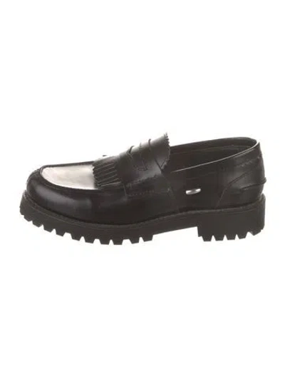 Pre-owned Our Legacy Leather Loafers In Black