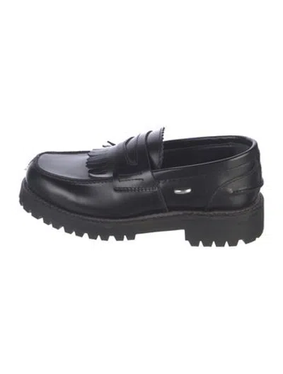Pre-owned Our Legacy Leather Loafers In Black