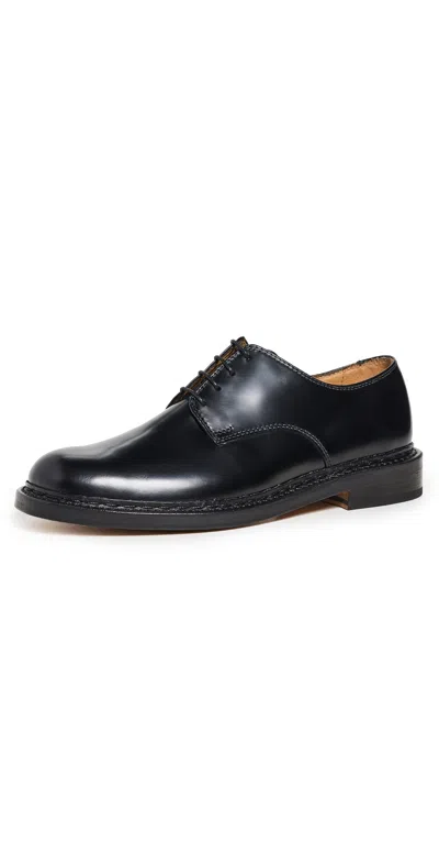 OUR LEGACY LEATHER LOAFERS BLACK LEATHER