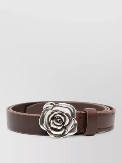 Our Legacy Leather Rose Belt In Brown
