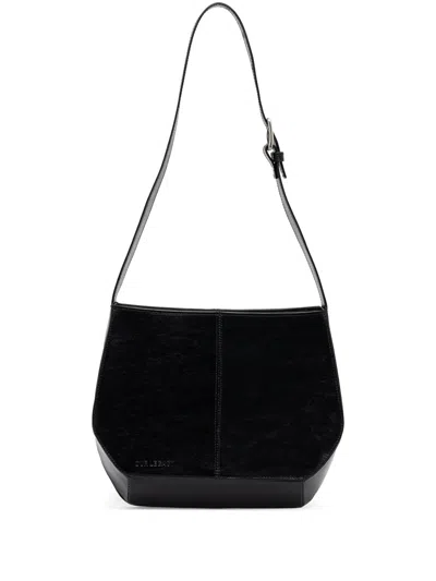 Our Legacy Leather Shoulder Bag In 黑色