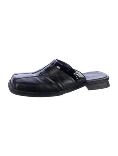 Pre-owned Our Legacy Leather Slides In Blue