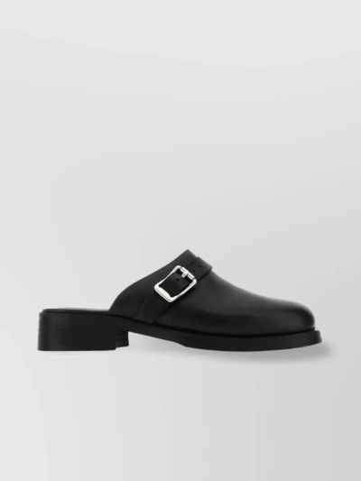 OUR LEGACY LEATHER SLIP-ONS WITH ROUND TOE AND OPEN BACK