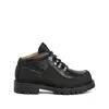 Our Legacy Rugged Black Cowhide Leather Boots With Vibram Outsole In Black