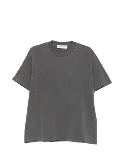 Our Legacy Legacy T-shirt Aus Jersey In Gray