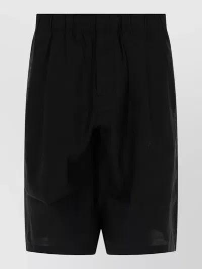 Our Legacy Leisure Shorts Relaxed Fit Back Pocket In Black