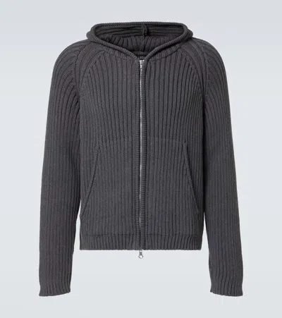 OUR LEGACY LEVEL COTTON ZIP-UP HOODIE