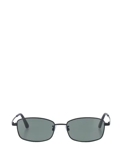 Our Legacy Librarian Rectangle-frame Sunglasses In Black