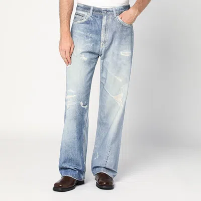 Our Legacy Light Blue Ripped Faded Jeans