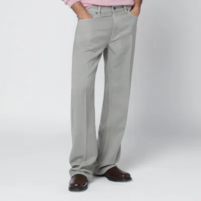 Our Legacy Japanese Polyester Trousers With Pockets And Loops In Gray