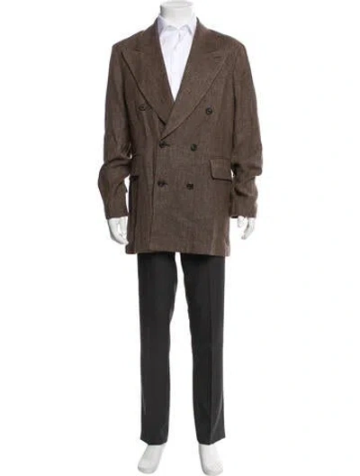 Pre-owned Our Legacy Linen Blazer In Brown