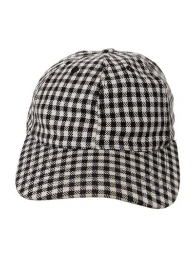 Pre-owned Our Legacy Linen Blend Pattern Print Baseball Hat In Multi