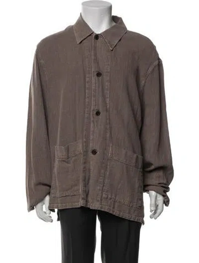 Pre-owned Our Legacy Linen Jacket W/ Tags In Brown