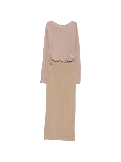 Our Legacy Linen Maxi Dress In Neutral