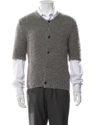 Pre-owned Our Legacy Llama Crew Neck Cardigan In Grey