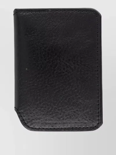 Our Legacy Logo Embossed Wallet And Cardholder In Black
