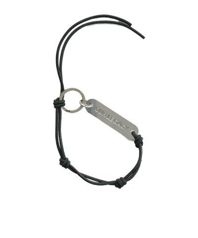 Our Legacy Logo Key Chain In Gray
