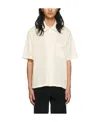 Our Legacy Textured-finish Short-sleeved Box Shirt In White
