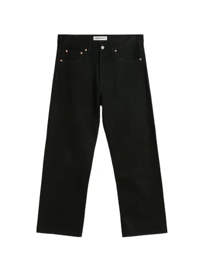 Our Legacy Logo-patch Jeans In Black