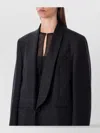 Our Legacy Long Lapel Coat Side Pockets In Black