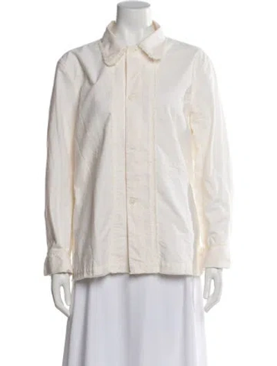 Pre-owned Our Legacy Long Sleeve Blouse In Neutral