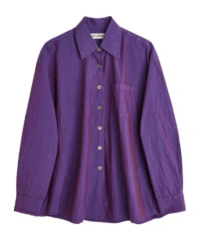 Our Legacy Long Sleeve Button-down Shirt In Purple