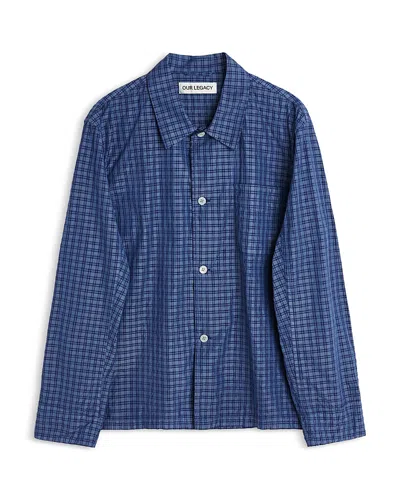 Our Legacy Long Sleeve Button Front Box Shirt In Check