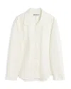 Our Legacy Off-white Coco Shirt With Point Collar And Mother Of Pearl Buttons In White