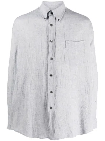 Our Legacy Long-sleeve Buttoned Shirt In Blue