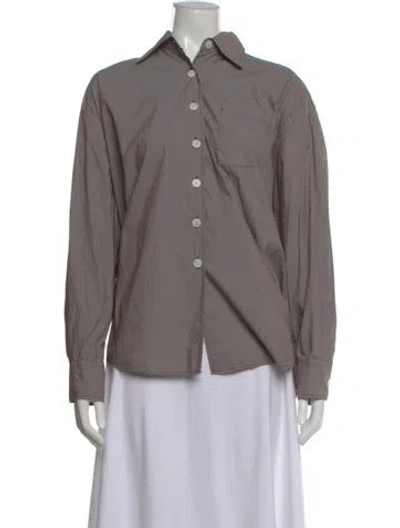 Pre-owned Our Legacy Long Sleeve Button-up Top In Gray