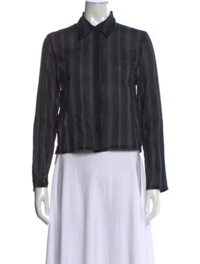 Pre-owned Our Legacy Long Sleeve Button-up Top In Grey