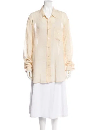 Pre-owned Our Legacy Long Sleeve Button-up Top In Pink
