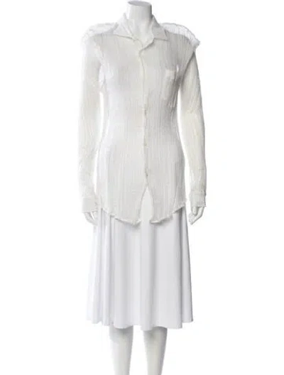 Pre-owned Our Legacy Long Sleeve Button-up Top In White