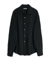 Our Legacy Beyond Buttoned Cuffs Long Sleeve Shirt In Black